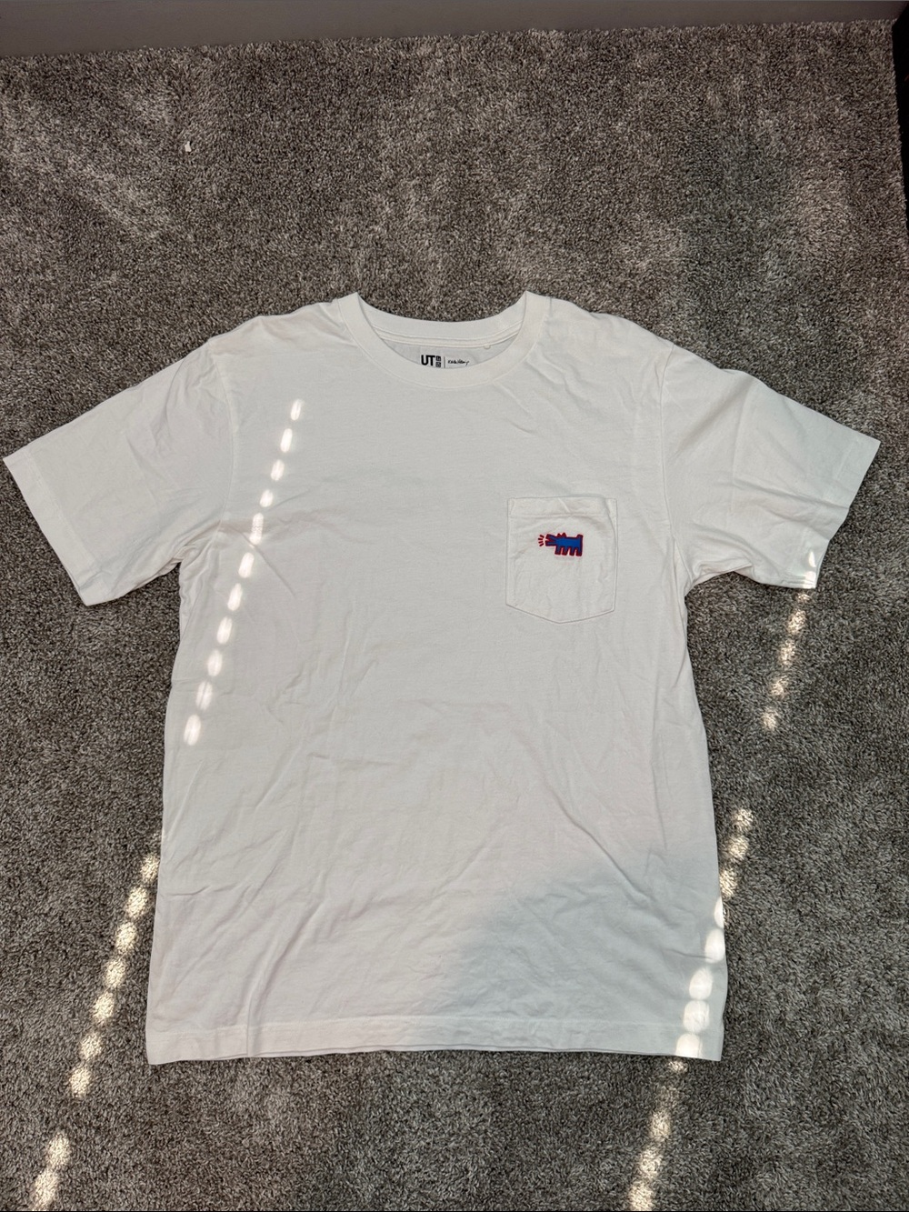 Uniqlo Keith Haring White Pocket T-Shirt